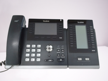 Yealink SIP-T46G Gigabit IP Telefon inkl. EXP 40 Erweiterungsmodul